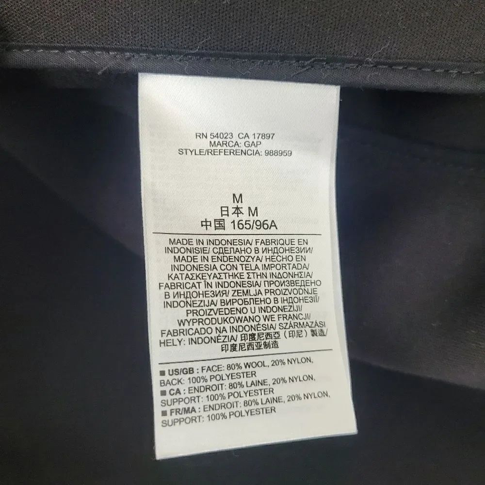 GAP drop shoulder wool blend jacket - Picture 10 of 15